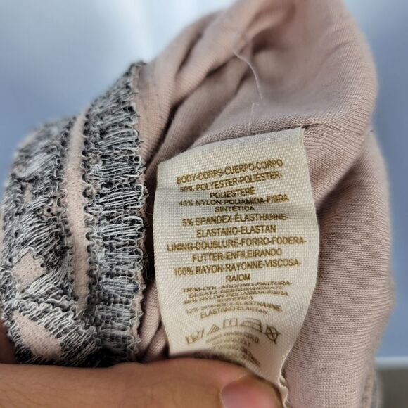 Free People Midi Dress. Pink/Gray S#023 - Picture 11 of 13